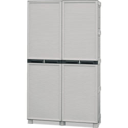 Armoire à pleine hauteur avec baldas en polypropylène - Grey