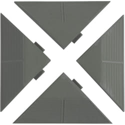 Jeu de 4 bordures d'angle Gris combi - Gris