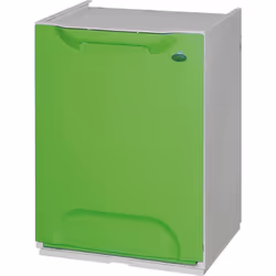Recyclage de la papelera en polypropylène vert, avec dépôt à l'intérieur Les conteneurs de recyclage de la ligne éco-logique  ...