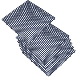 Revêtement de sol pour terrasse ou jardin extérieur 39x39 cm, 6 unités. Surface 0,15 m² Collection flextile - Bleu - Bleu