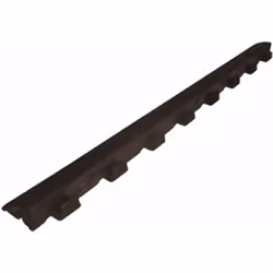 Bord pour surfaces imitant le bois : Dalle inclinée en polypropylène marron, polypropylène Attachable, fixation mâle 580 x 56 ...