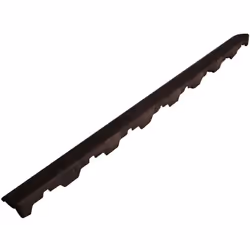 Bord pour surfaces imitant le bois : Dalle inclinée en polypropylène brun, polypropylène Attachable, fixation femelle 580 x 4 ...