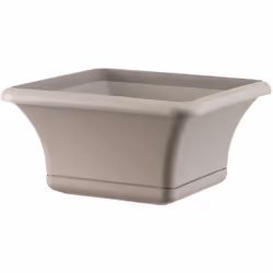 Une conception élégante de pot carré, avec des bords de crescendo, comme scénario pour vos plantes. Carré 40 cm avec soucoupe ...