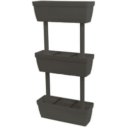 Dema - Pot en plastique vertical 3 niveaux - Anthracite