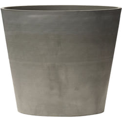 Art Plast Nova Vita Línea Leonardo Pot de Fleurs en cône tronqué ø 10 cm, Gris Clair