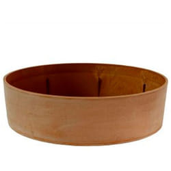 Pot en polypropylène en couleur de terre cuite ø 820 mm h 220 mm - Gris foncé