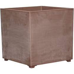 Artplast - Pot cube 40x40cm sans trous en terre cuite - Gris foncé