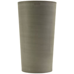 Artplast - Pot de Fleurs Conique Gris Ø30cm H52cm - Pot de Fleurs Haut en Plastique Recyclé - Design Italien