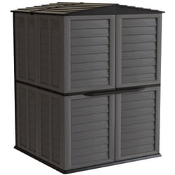 Abri de Jardin Extérieur Anthracite - Coffre de Jardin Polypropylène 151x146x200 - Rangement Outils, Vélos ARTPLAST