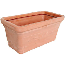 Vase rectangulaire 80x39xh34 cm dans le prestige en résine npa Brown - Brown
