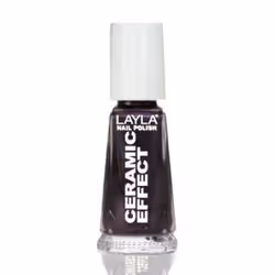 Layla Cosmetics Smalto Layla Ceramic Effect, 10 ml, Noir, Souther light, Coloration, Gloss, Bouteille