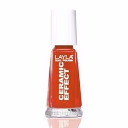 Layla Cosmetics Smalto Layla Ceramic Effect, 10 ml, Rouge, Colar red, Coloration, Gloss, Bouteille