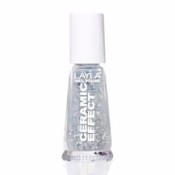 Layla Cosmetics Smalto Layla Ceramic Effect, 10 ml, Gris, Dancing with the stars, Coloration, Gloss, Bouteille