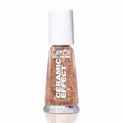Layla Cosmetics Smalto Layla Ceramic Effect, 10 ml, Marron, Space cowboy, Coloration, Gloss, Bouteille
