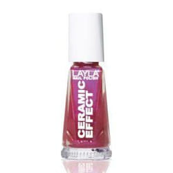 Layla Cosmetics Smalto Layla Ceramic Effect vernis à ongles 10 ml Rouge Colle pailletée