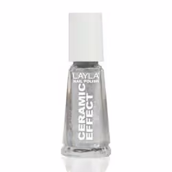 Layla Cosmetics Smalto Layla Ceramic Effect, 10 ml, Gris, Moon Daze, Coloration, Gloss, Bouteille