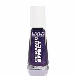 Layla Cosmetics Smalto Layla Ceramic Effect, 10 ml, Violet, Ultra Violet, Coloration, Gloss, Bouteille