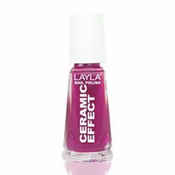 Layla Cosmetics Smalto Layla Ceramic Effect, 10 ml, Rose, Mrs Plum, Coloration, Gloss, Bouteille
