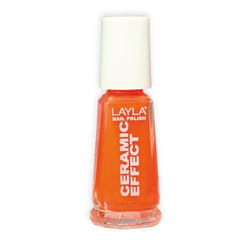 Layla Cosmetics Smalto Layla Ceramic Effect vernis à ongles 10 ml Orange Gloss