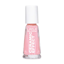 Layla Cosmetics Smalto Layla Ceramic Effect vernis à ongles 10 ml Beige Colle pailletée