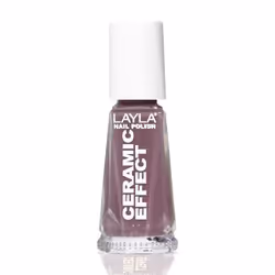 Layla Cosmetics Smalto Layla Ceramic Effect, 10 ml, Lavande, Romantic Lavender, Coloration, Gloss, Bouteille