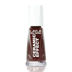Layla Cosmetics Smalto Layla Ceramic Effect vernis à ongles 10 ml Rouge Colle pailletée