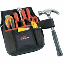 traits "Nail & Tool" pour charpentiers · 1 grande poche intérieure et 3 poches extérieures · Avec boucle pour marteau · Adapt ...