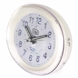 Trevi SL 3052, Réveil à quartz, Blanc, Analogique, Bleu, AA, 96 mm