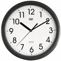 Trevi OM 3301, Mur, Horloge à quartz, Cercle, Noir, Batterie, AA