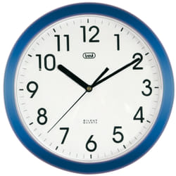 Trevi OM3301 Mur Quartz clock Carré Bleu, Blanc