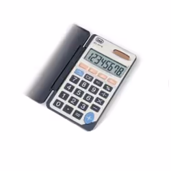 Trevi EC 3718, Poche, Calculatrice basique, 8 chiffres, Batterie/Solaire, Gris