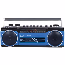 Trevi RR 501 BT, Personnel, FM, MW, SW, Noir, Bleu, Rotatif, SD, Alcaline