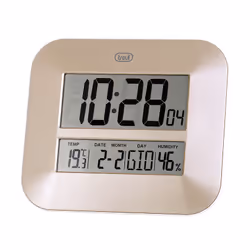 Trevi OM 3520 D, Réveil numérique, Rectangle, Bronze, LCD, Batterie, AA