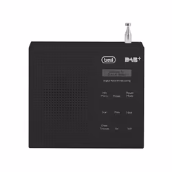 Trevi DAB 791 R, Portable, Numérique, DAB, DAB+, FM, 87,5 - 108 MHz, LCD, Monochrome