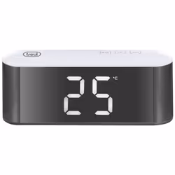 Trevi EC 883 BL Réveil numérique Noir, Blanc