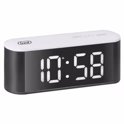 Trevi EC 883 BL Réveil numérique Noir, Blanc