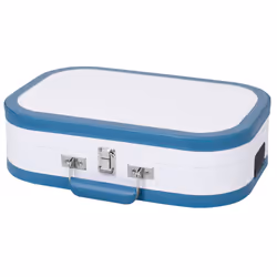 Trevi TT 1020 BT Tourne-disque à entraînement direct Bleu, Blanc Semi-automatique