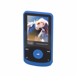 Trevi MPV 1725 SD, Lecteur MP4, LCD, 3,5mm, Radio FM, Noir, Bleu, Casque audio