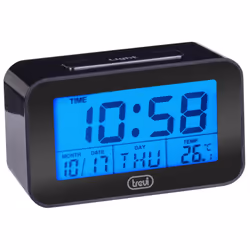 Trevi 0SL3P5000 réveille-matin Réveil numérique Noir