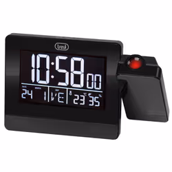 Trevi EC 884 PJ, Réveil numérique, Rectangle, Noir, 12/24h, °C, Multicolore