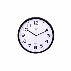 Trevi OM 3302 S, Horloge murale à quartz, Rond, Noir, Blanc, Batterie, 40 mm, 30 cm