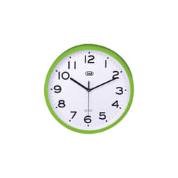 Trevi OM 3302 S Horloge murale à quartz Cercle Vert, Blanc