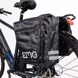 EMG BB-30 Arrière Sacoche pour bicyclette 30 L Nylon Noir