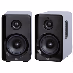 Trevi AVX 565 BT, 2.0 canaux, 50 W, Universel, Noir, Argent, Bois, 2-voies