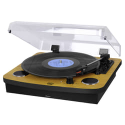 Trevi TT 1022 BT Tourne-disque à entraînement direct Noir, Bois