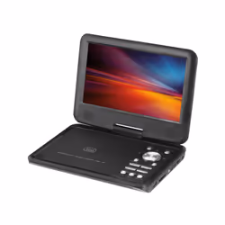 Trevi PDX 1409 S2, Lecteur DVD portable, Dessus de table, Noir, CD audio, DVD, MP3, SVCD, VCD, CD-R, CD-RW, DVD, NTSC, PAL