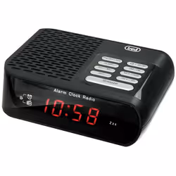Trevi RC 827 D, Horloge, Numérique, AM, FM, Rouge, Noir, Secteur
