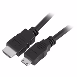 Trevi HD 34-53, 1,5 m, HDMI Type A (Standard), HDMI Type C (Mini), Noir