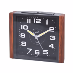 Trevi SL 3095 V, Réveil à quartz, Carré, Marron, Analogique, Batterie, AA