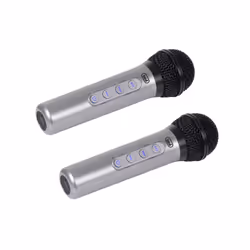 Trevi EM 415 R, Microphone de karaoké, Unidirectionnel, Boutons, Sans fil, 6,35 mm (1/4"), 15 m